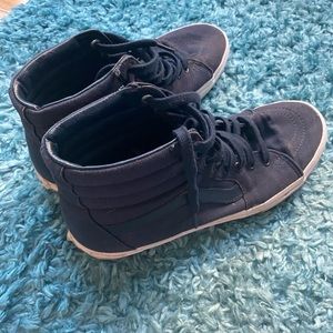 Navy Blue High Top Vans